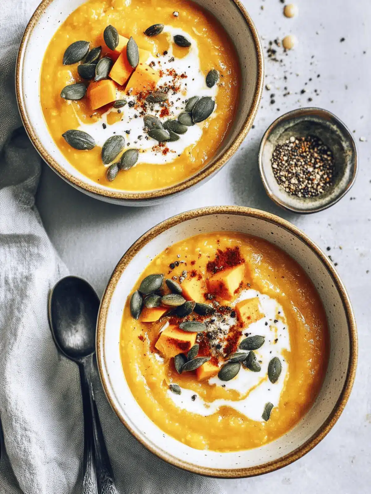 Warming Red Lentil Sweet Potato Soup (Instant Pot!)