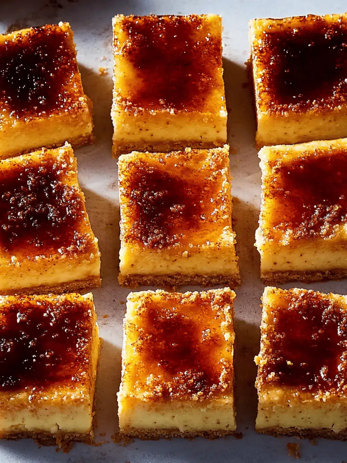 Sweet Potato Crème Brûlée Bars