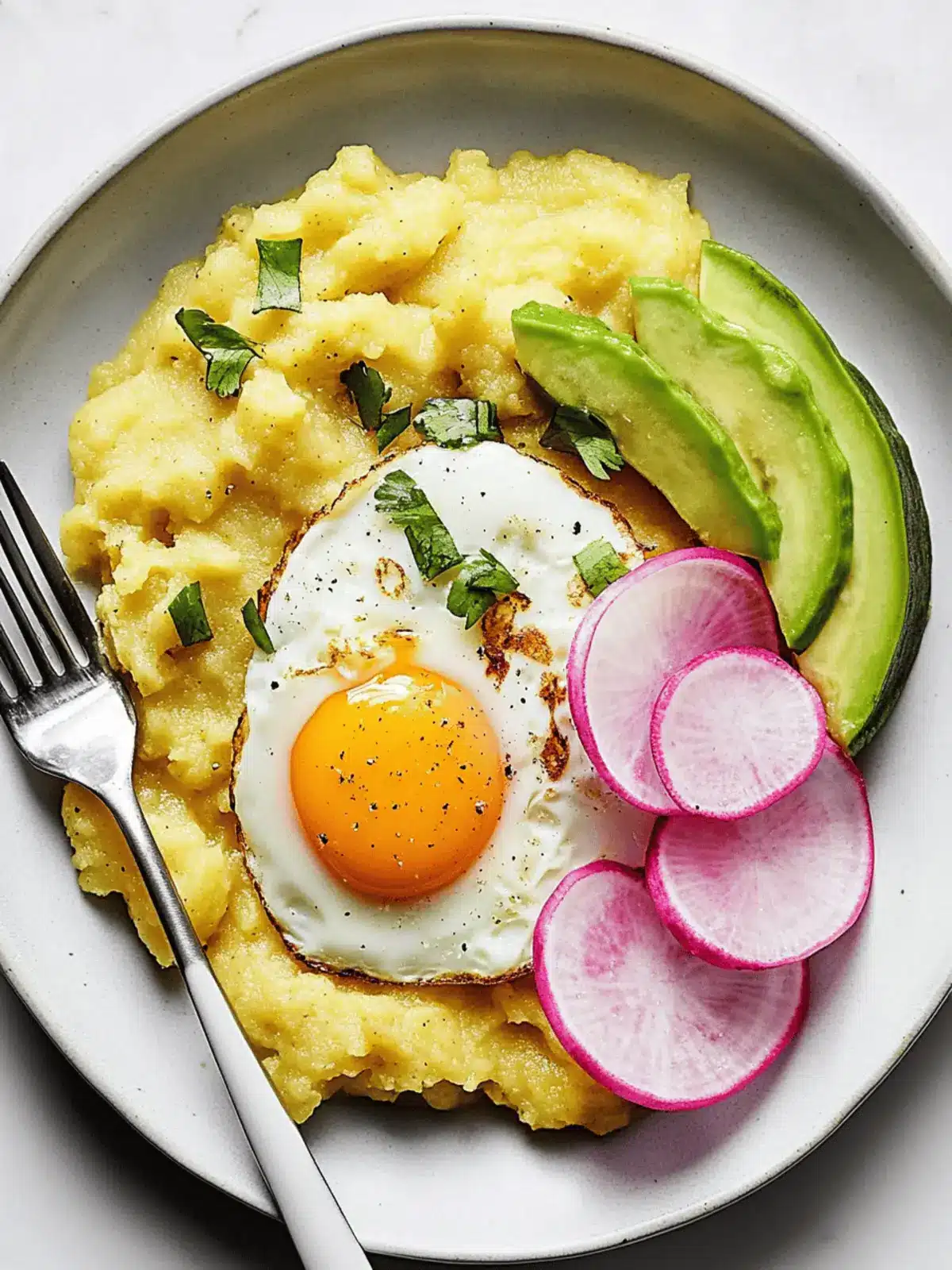 Savor Authentic Mashed Plantains With Fried Eggs (Mangú de Plátanos) 3 Mashed Plantains With Fried Eggs (Mangú de Plátanos)