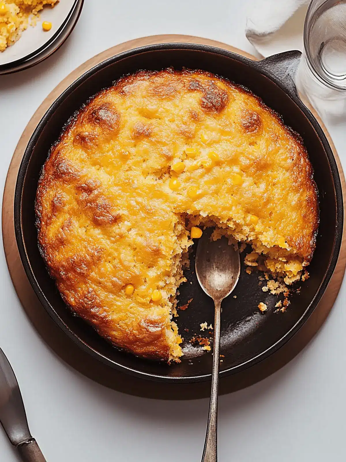 Delicious Cheesy Corn Spoon Bread for Ultimate Comfort! 2 Cheesy Corn Spoon Bread