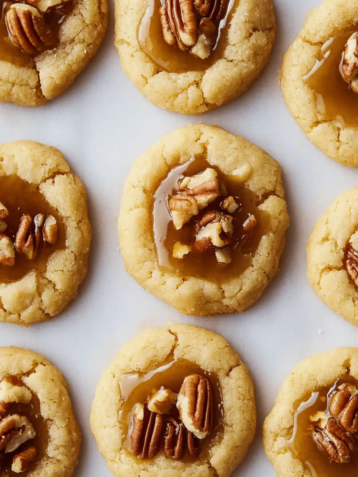 Pecan Pie Thumbprint Cookies