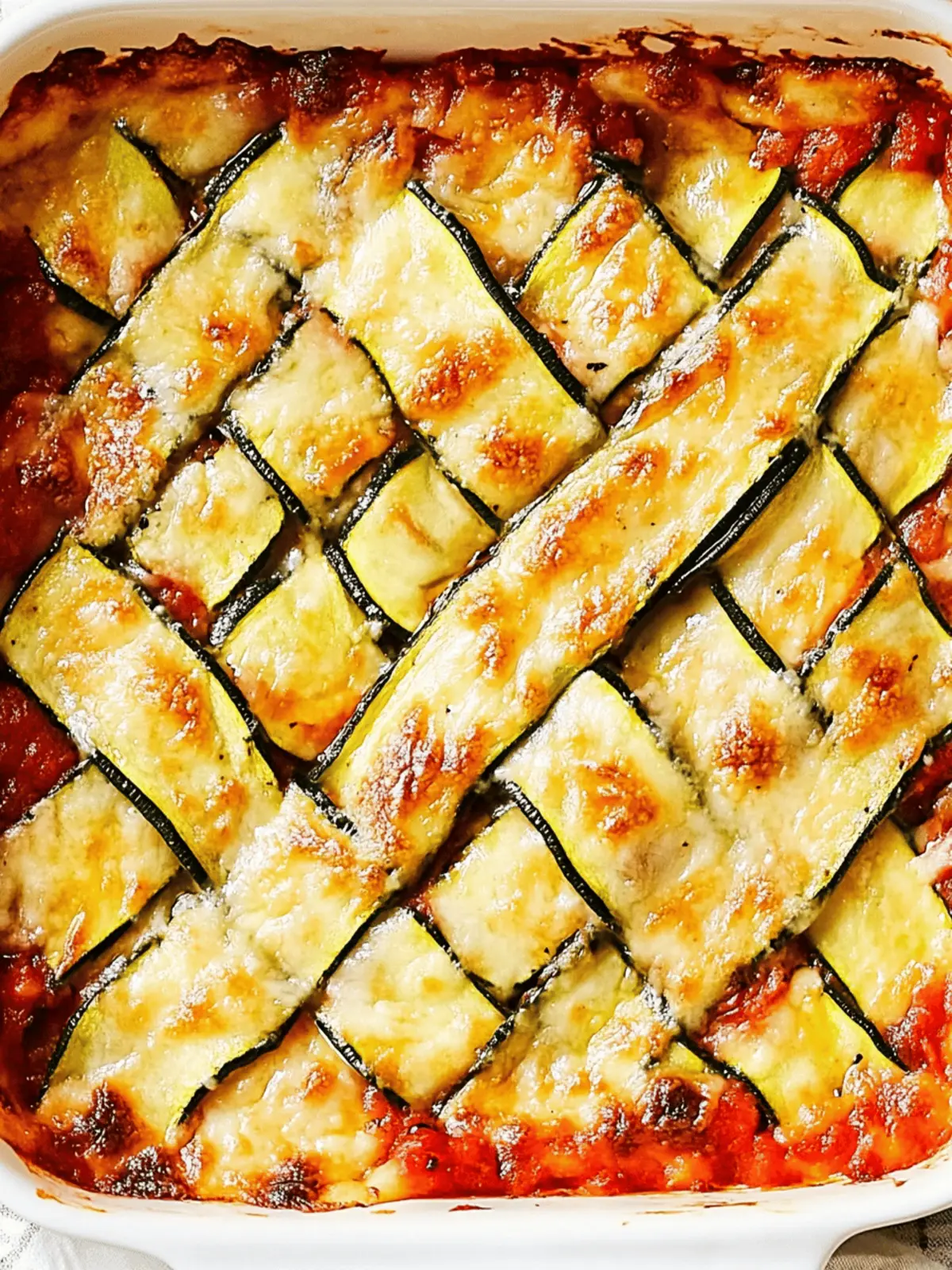Zucchini Lattice Lasagna