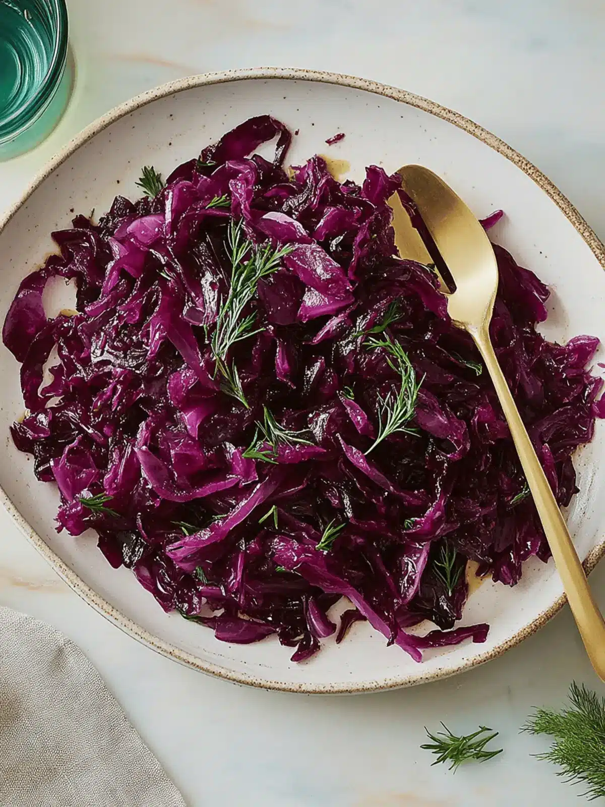 Sweet & Sour Braised Red Cabbage