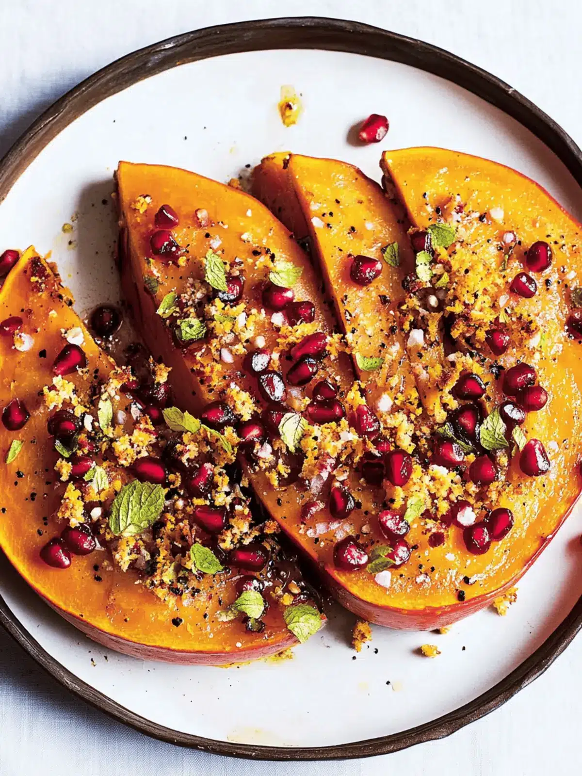 Roast Pumpkin With Dukkha and Pomegranate: A Flavorful Feast 2 Roast Pumpkin With Dukkha and Pomegranate
