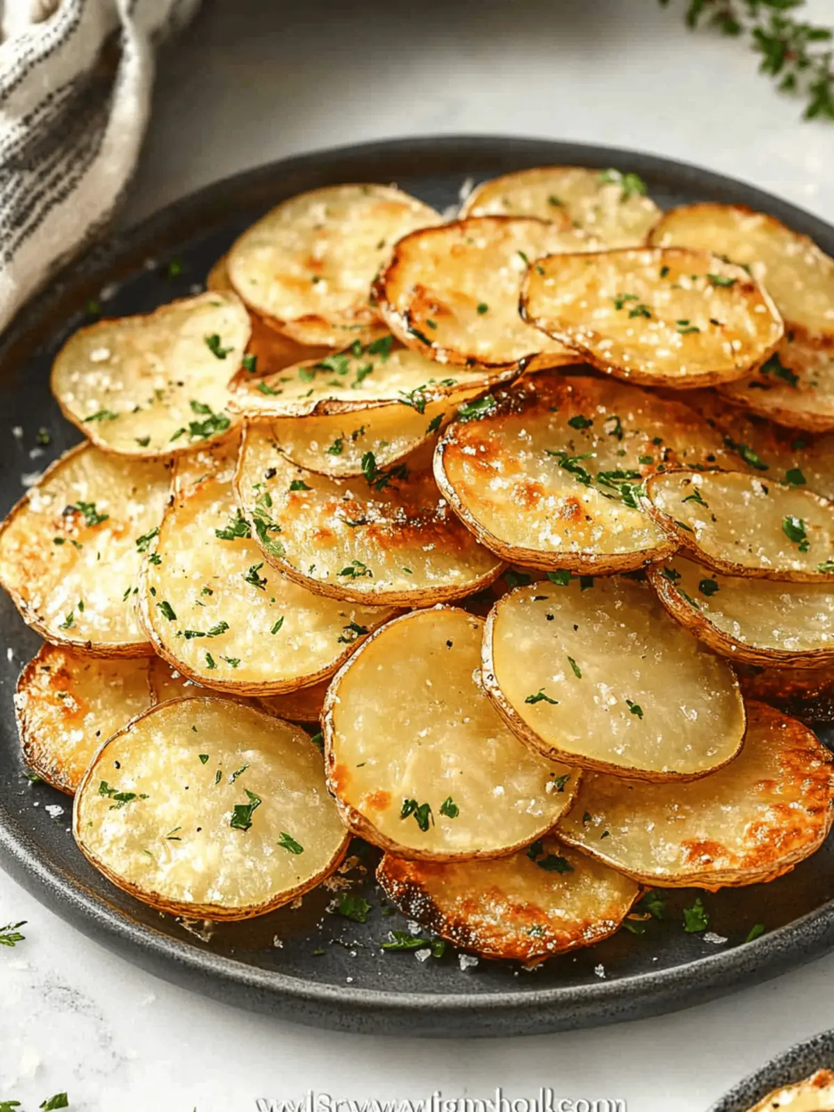 Oven Baked Potato Slices