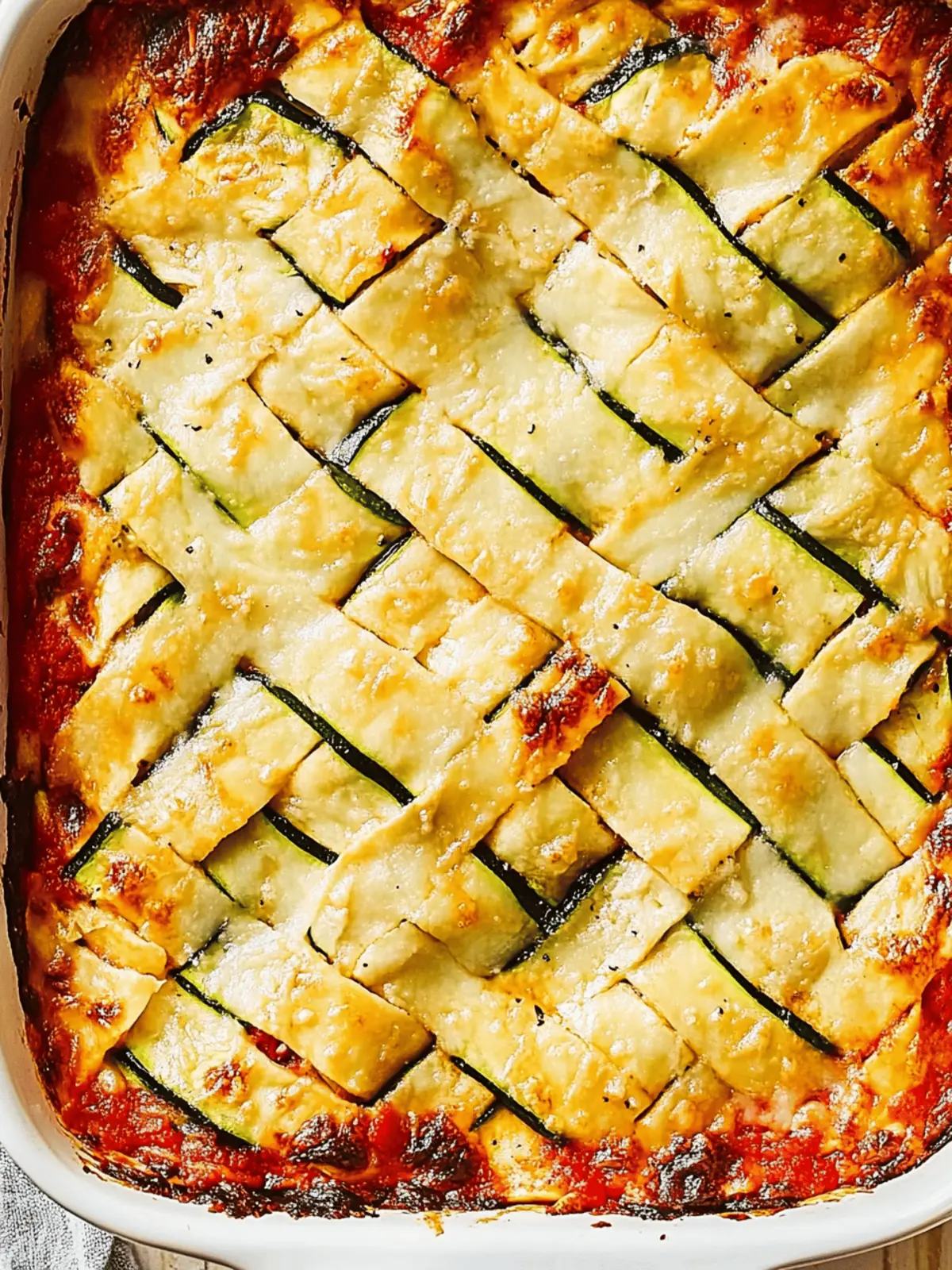 Zucchini Lattice Lasagna