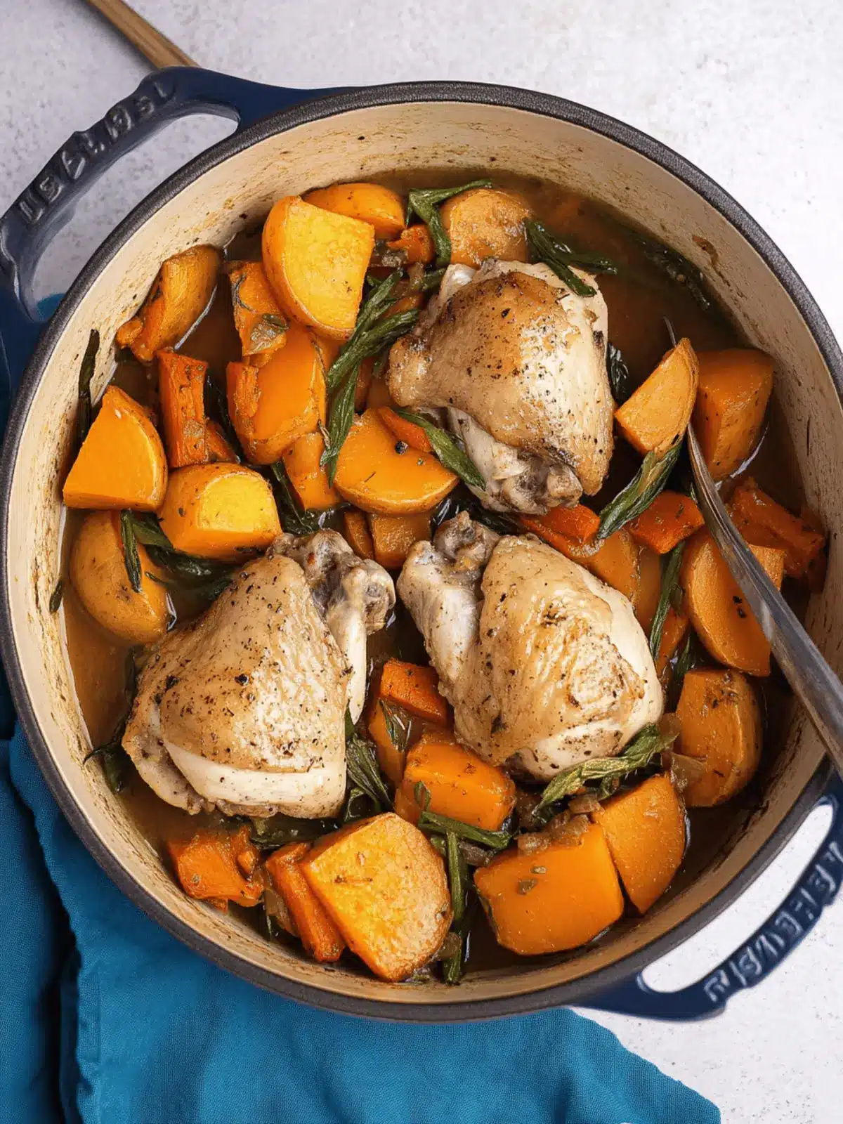 Braised Chicken with Sweetpotatoes
