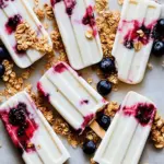 Breakfast Yogurt Pops with Fruit and Granola