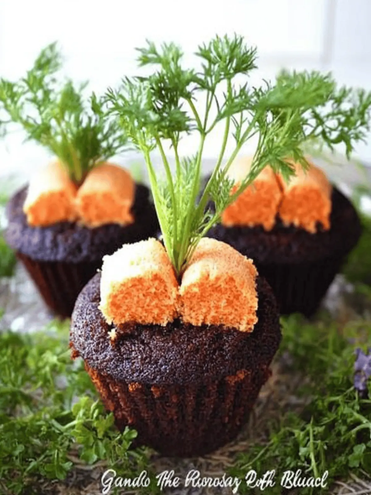 Garden Patch Carrot Cupcakes