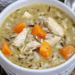 Instant Pot Sweetpotato, Chicken, and Wild Rice Soup