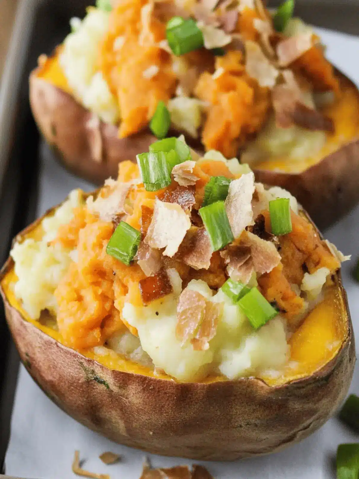 Twice-Baked Colcannon Sweetpotatoes