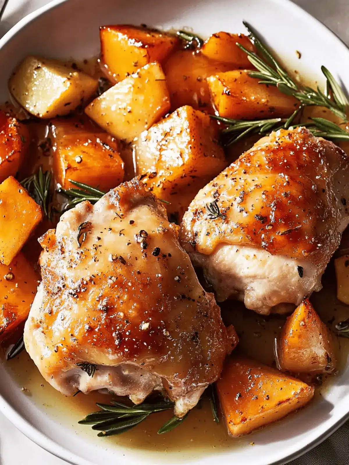 Cider Glazed Chicken Thighs