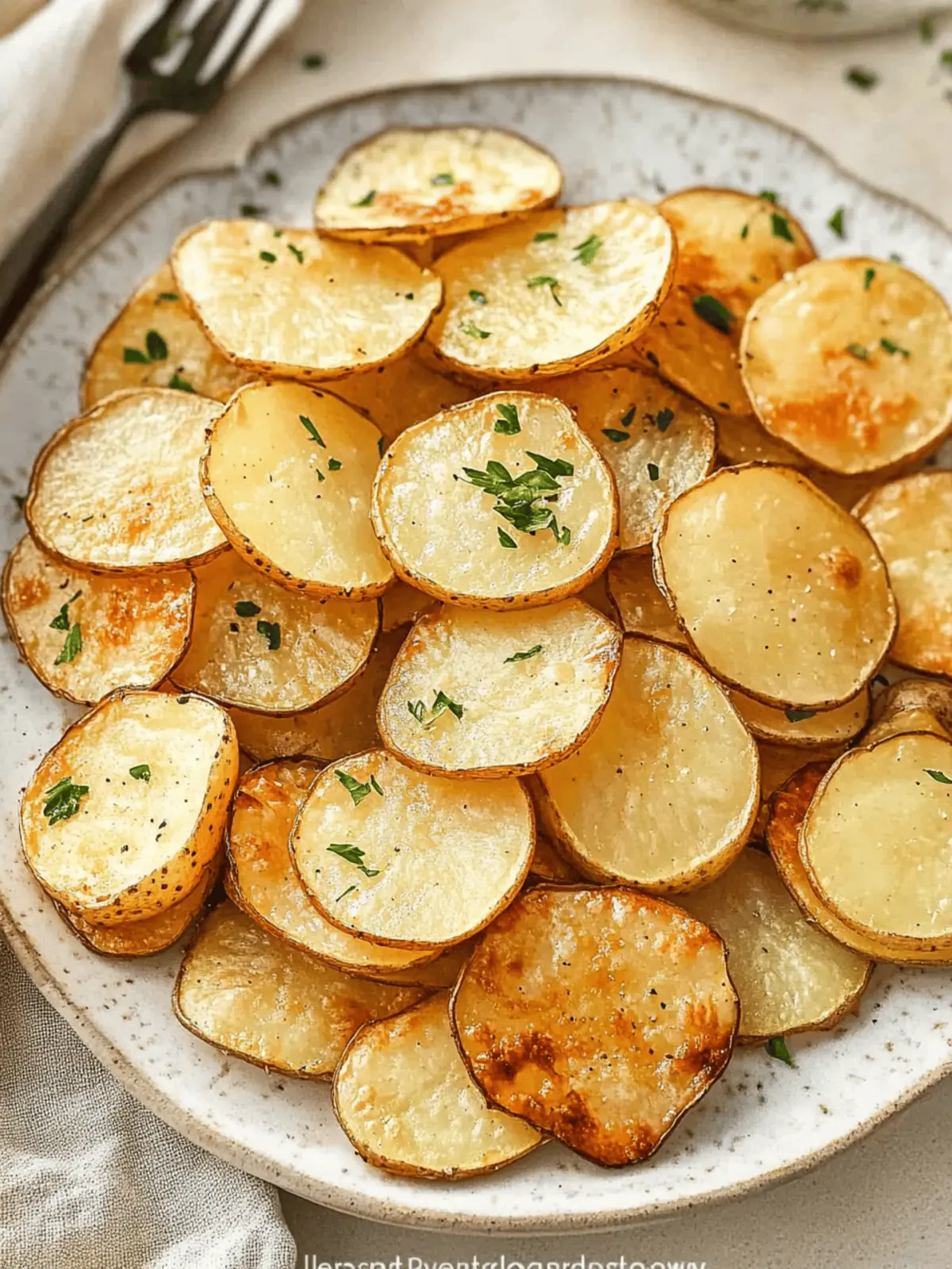 Oven Baked Potato Slices