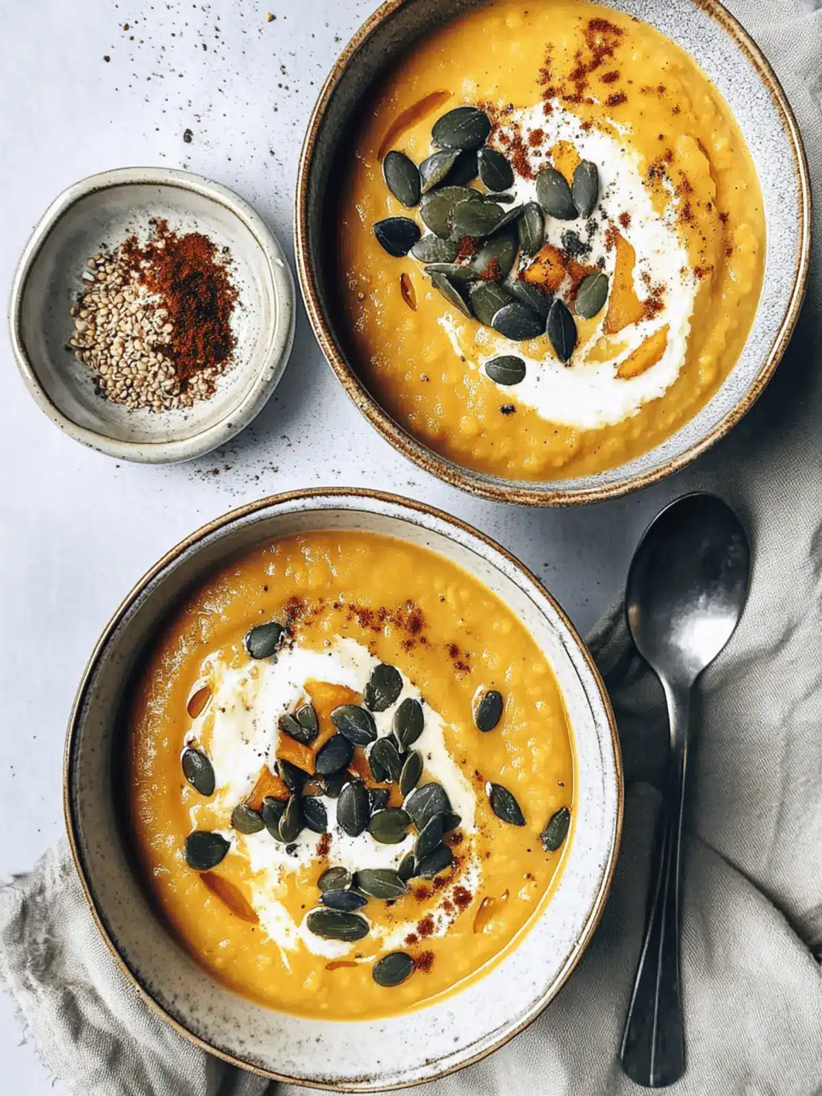 Warming Red Lentil Sweet Potato Soup (Instant Pot!)