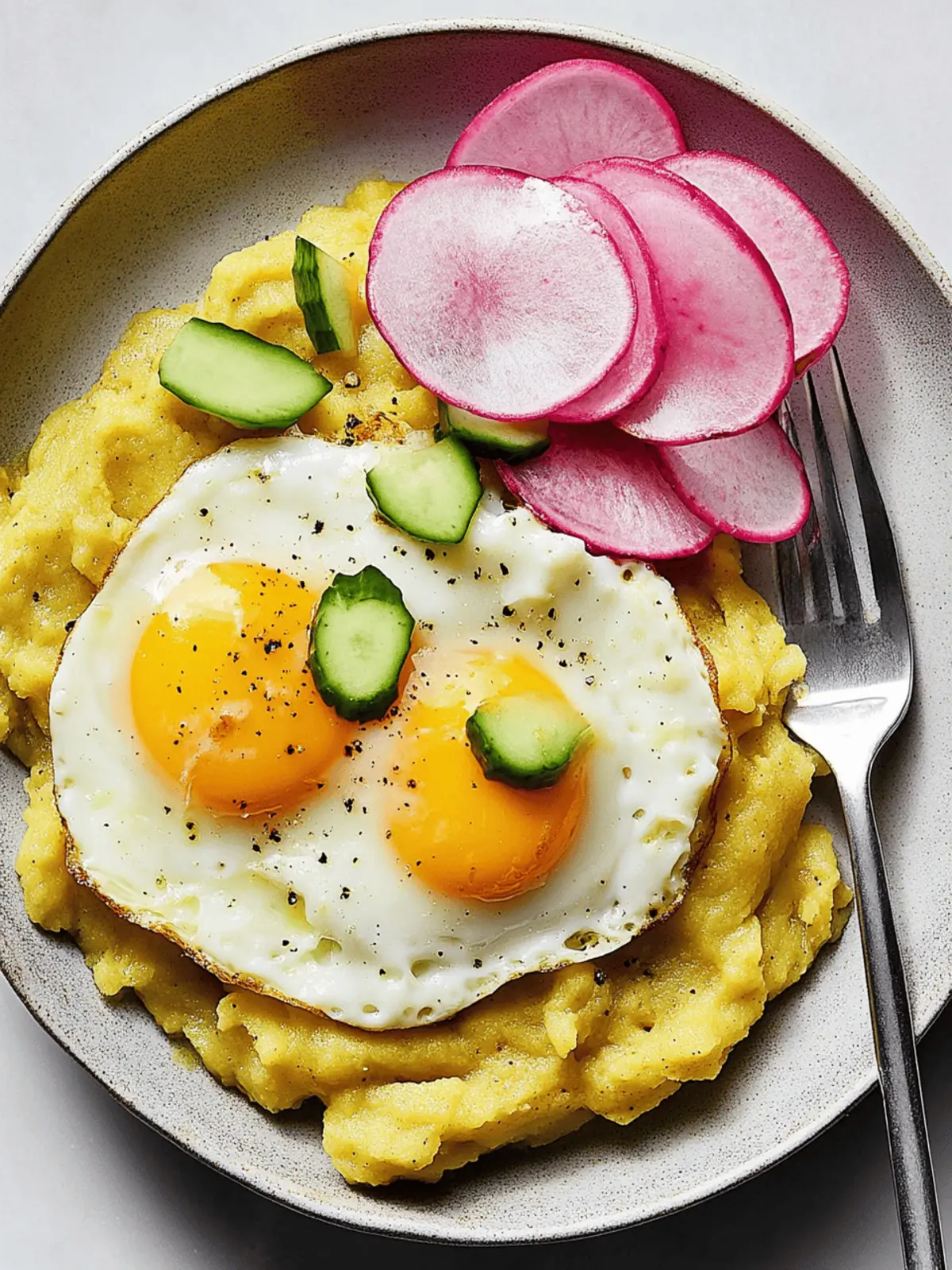 Savor Authentic Mashed Plantains With Fried Eggs (Mangú de Plátanos) 4 Mashed Plantains With Fried Eggs (Mangú de Plátanos)