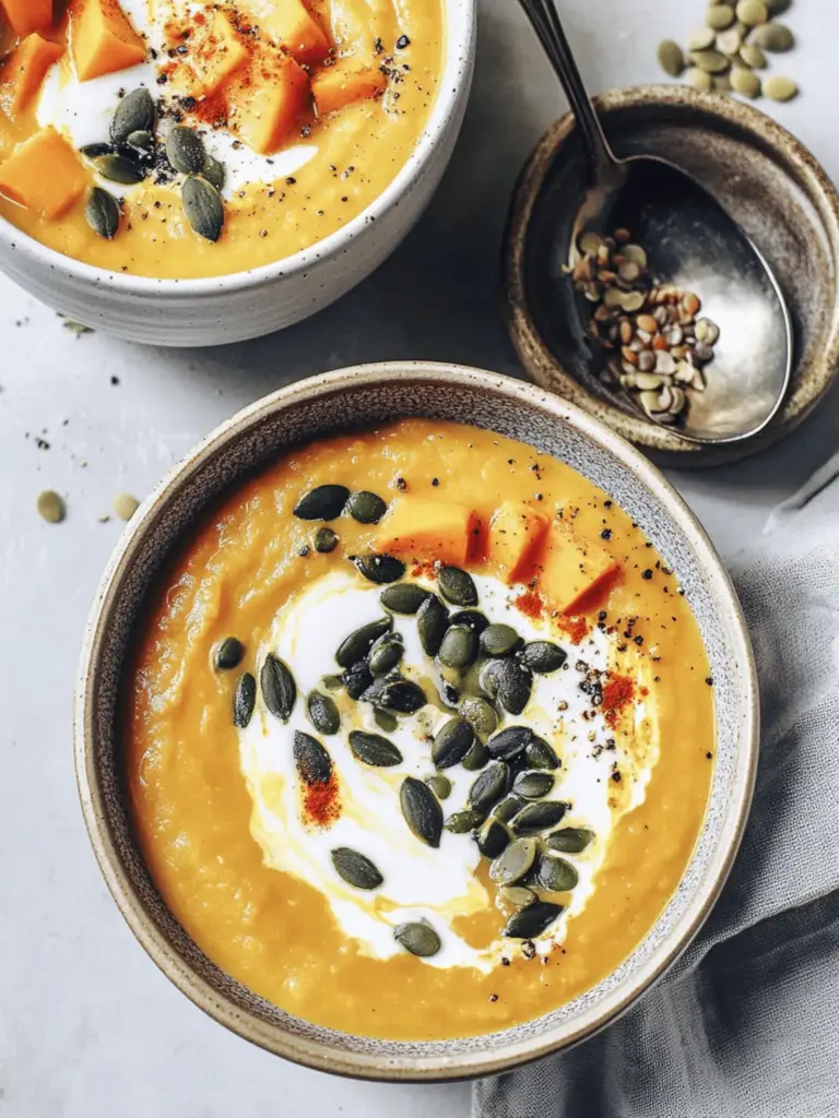 Warming Red Lentil Sweet Potato Soup (Instant Pot!)
