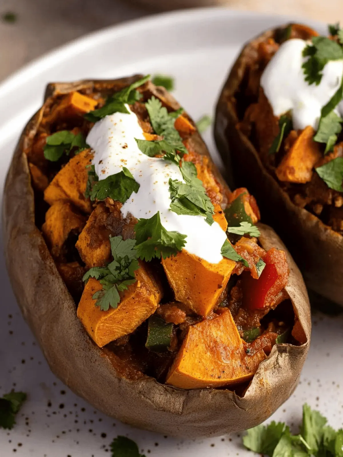 Fajita Stuffed Sweetpotatoes