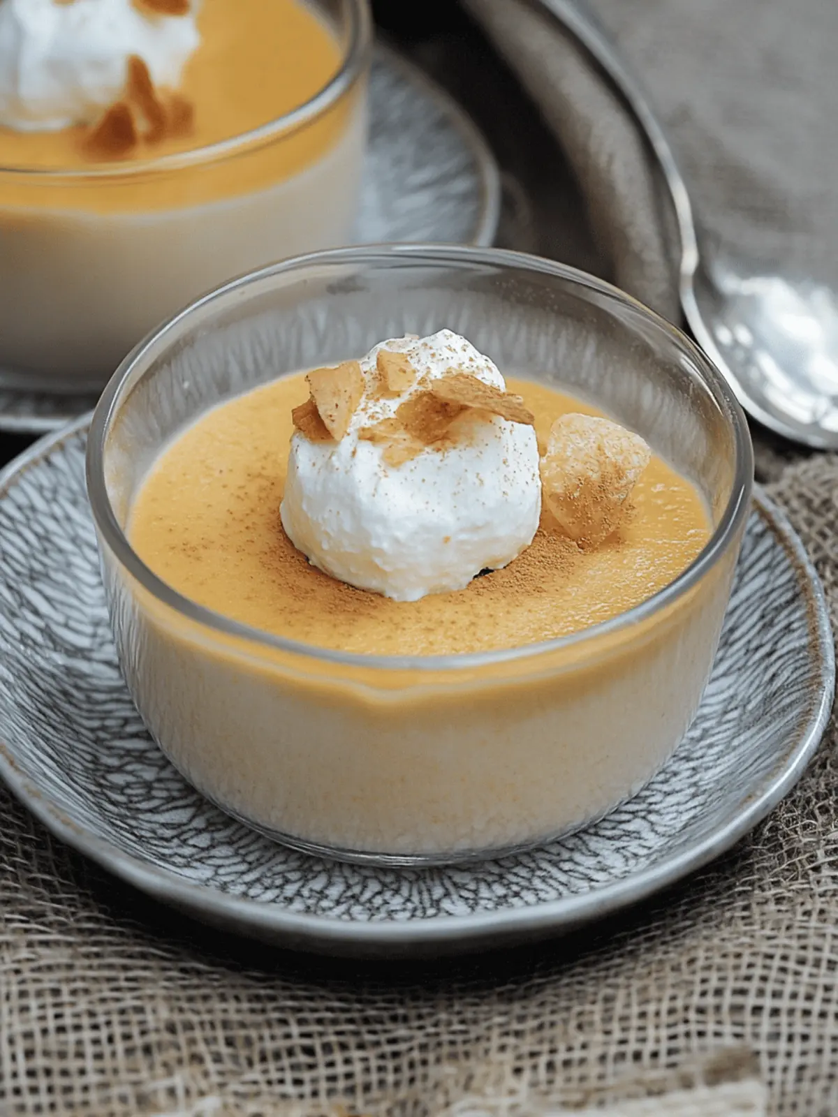 Sweetpotato Panna Cotta