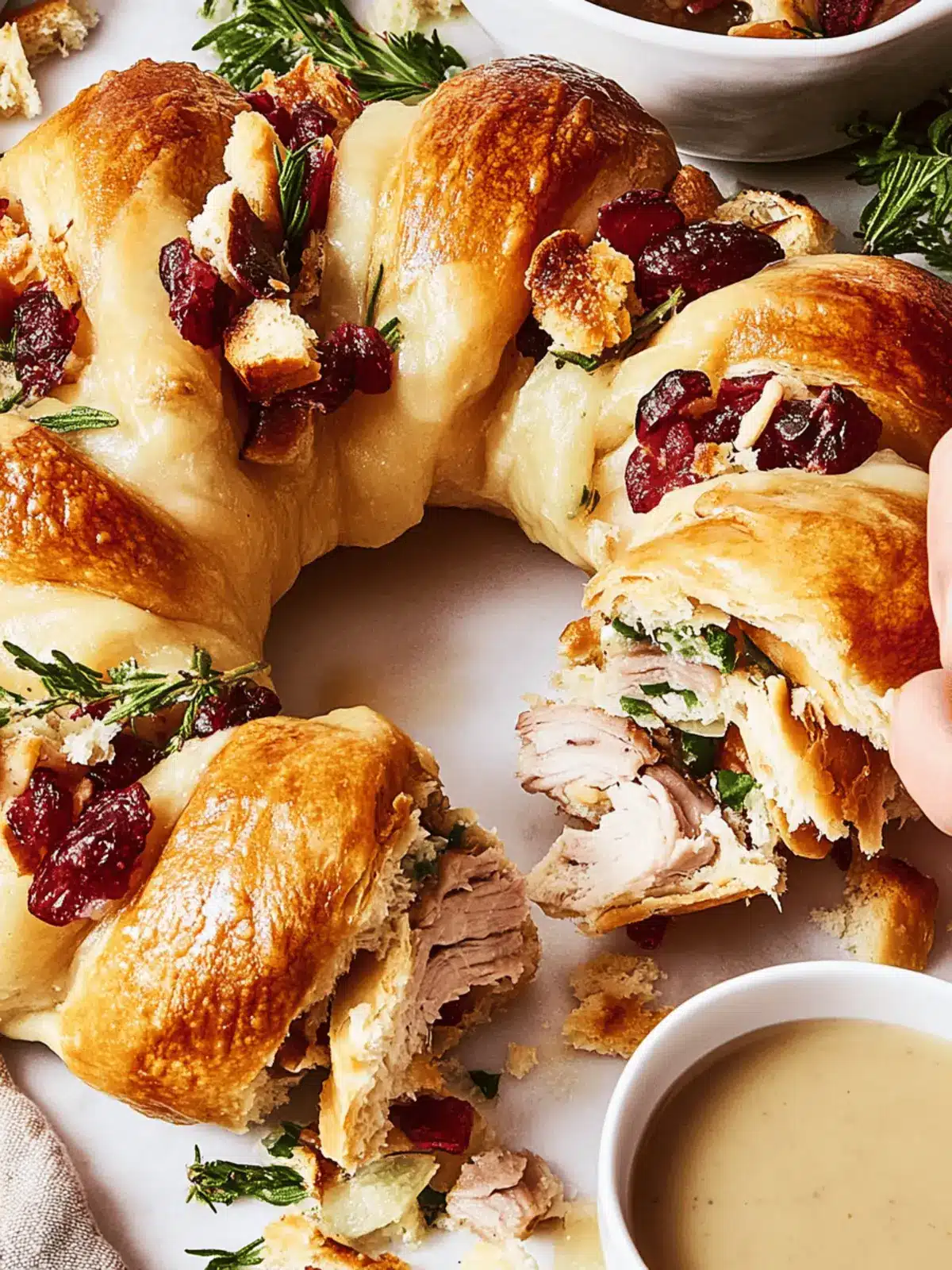 Thanksgiving Ring: A Flaky, Festive Leftover Delight 2 Thanksgiving Ring