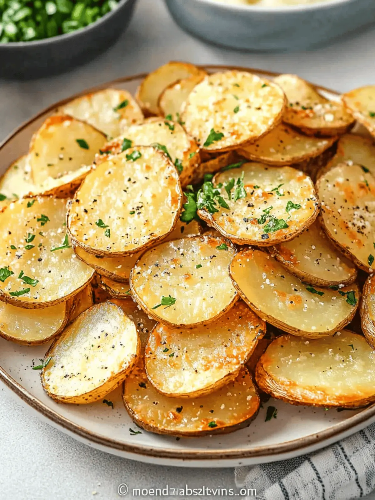 Oven Baked Potato Slices