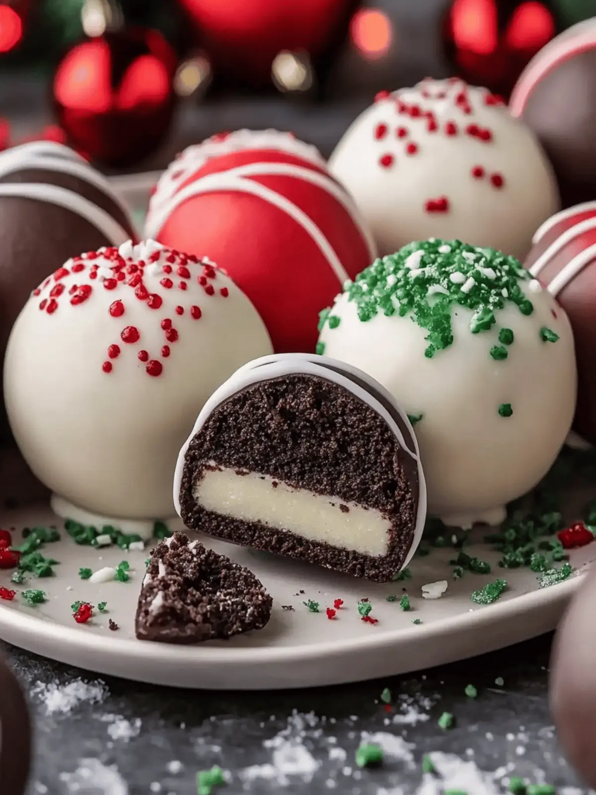 Christmas Oreo Balls