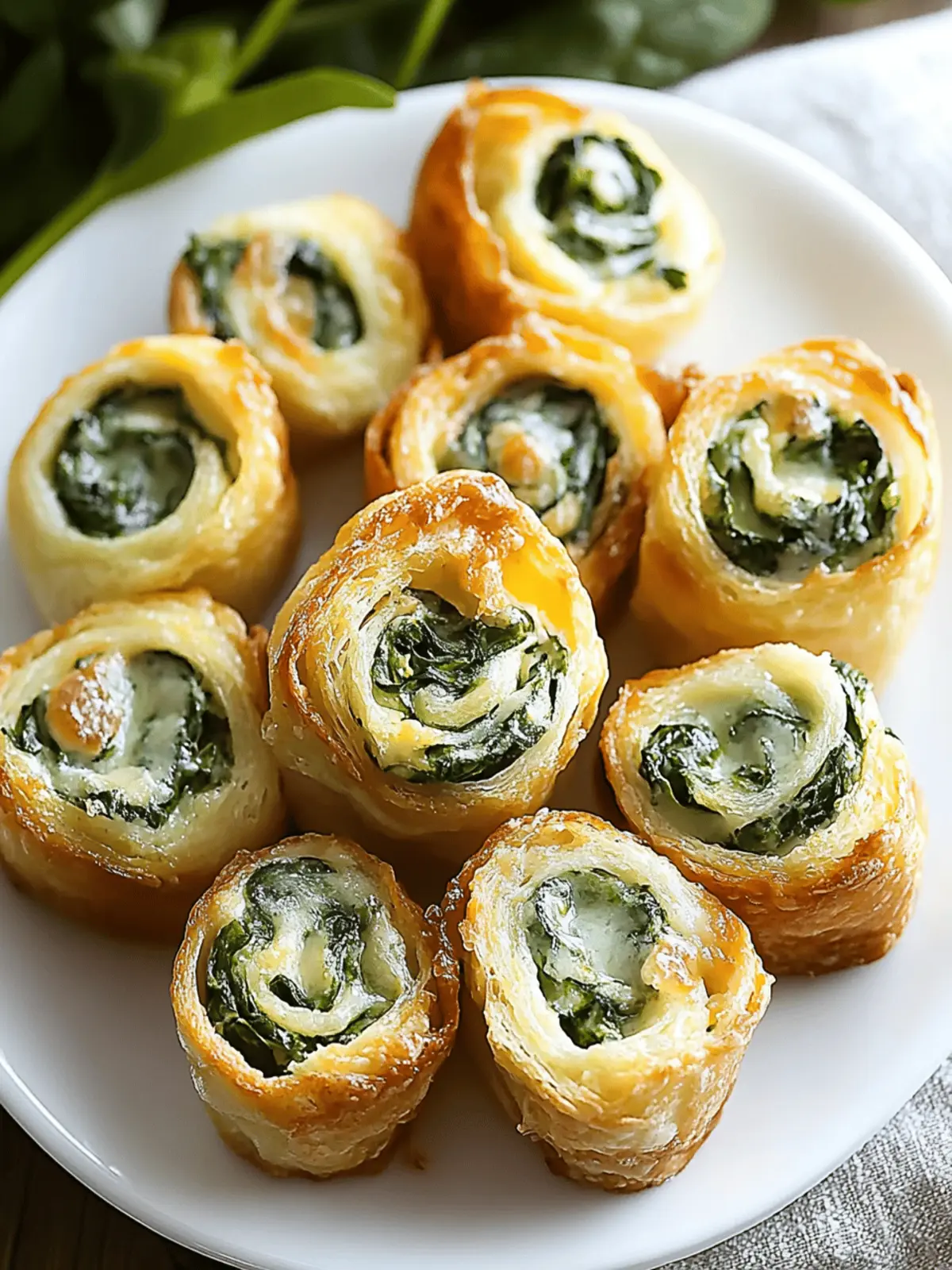 Spinach Dip in Bite-Sized Pinwheels – Your New Party Favorite