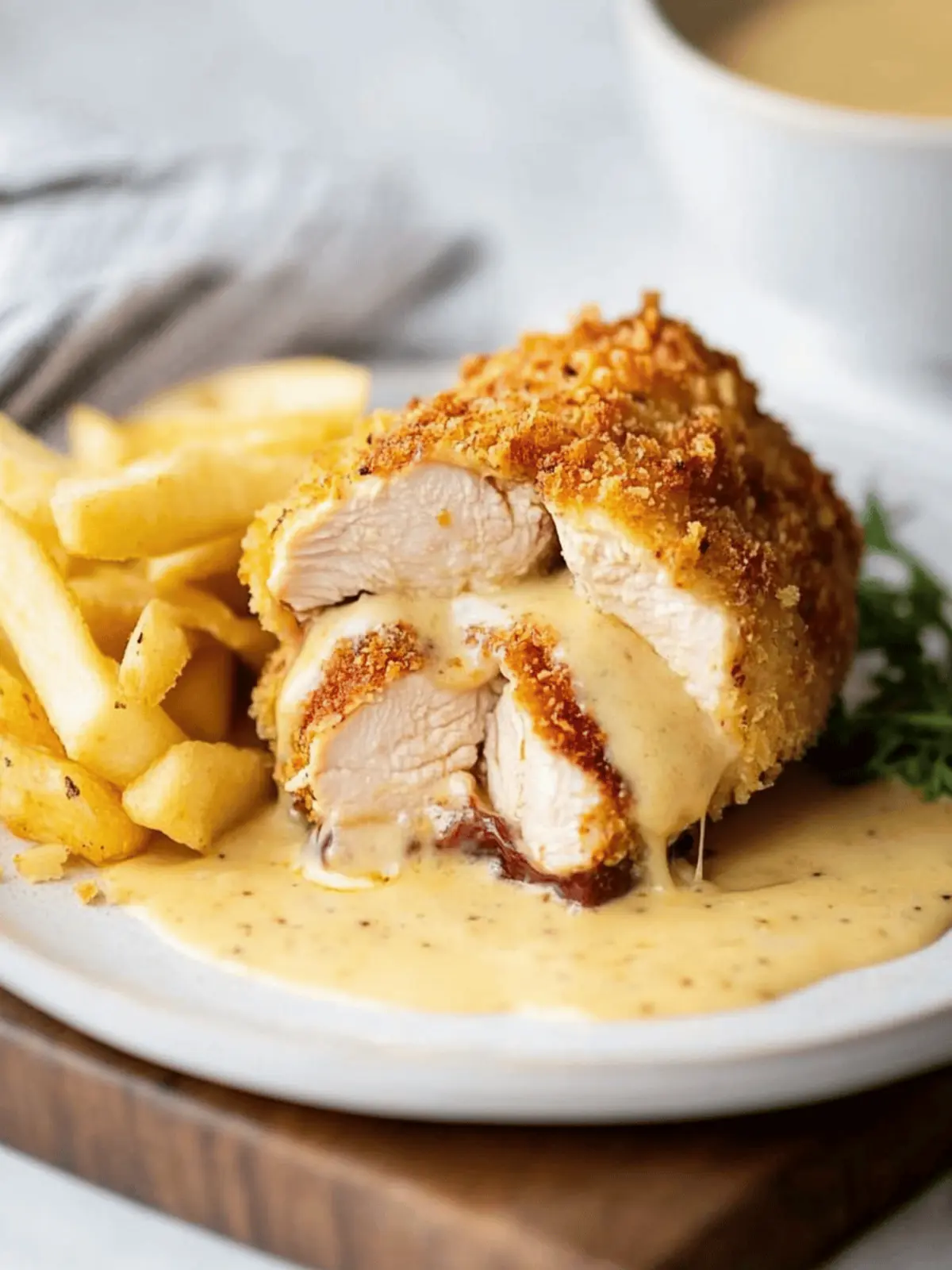 Savory Baked Chicken Cordon Bleu with Creamy Mustard Bliss 2 Baked Chicken Cordon Bleu