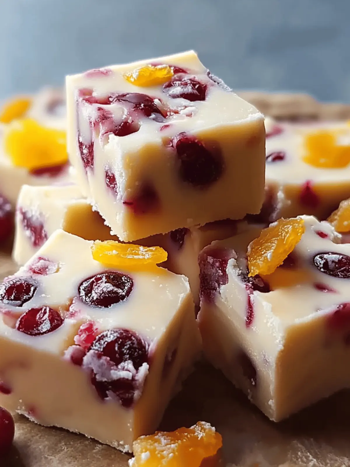 Cranberry Orange Fudge