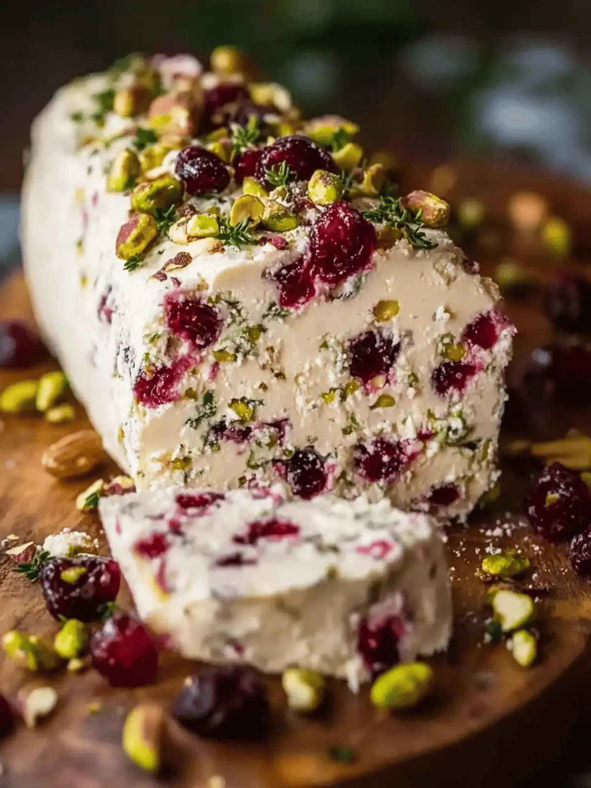 Cranberry Pistachio Cheese Log: Elevate Your Appetizer Game 4 Cranberry Pistachio Cheese Log