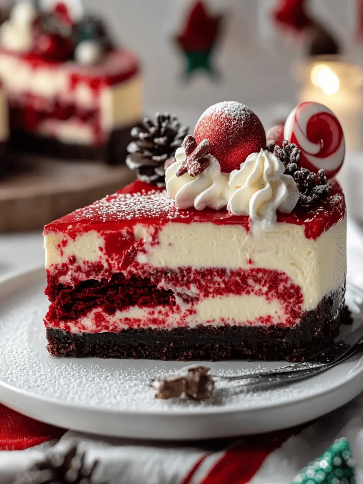 Christmas Red Velvet Cheesecake Recipe – A Festive Treat! 2 Christmas Red Velvet Cheesecake Recipe – Festive & Delicious