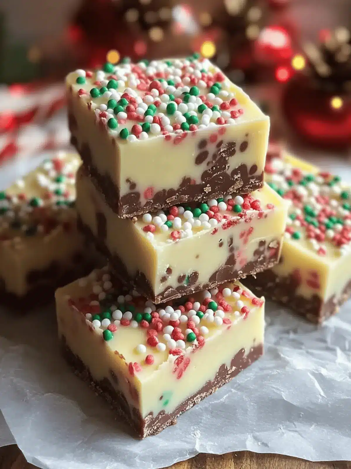 Easy Christmas Fudge Sprinkles for a Festive Sweet Treat 3 Easy Christmas Fudge Sprinkles
