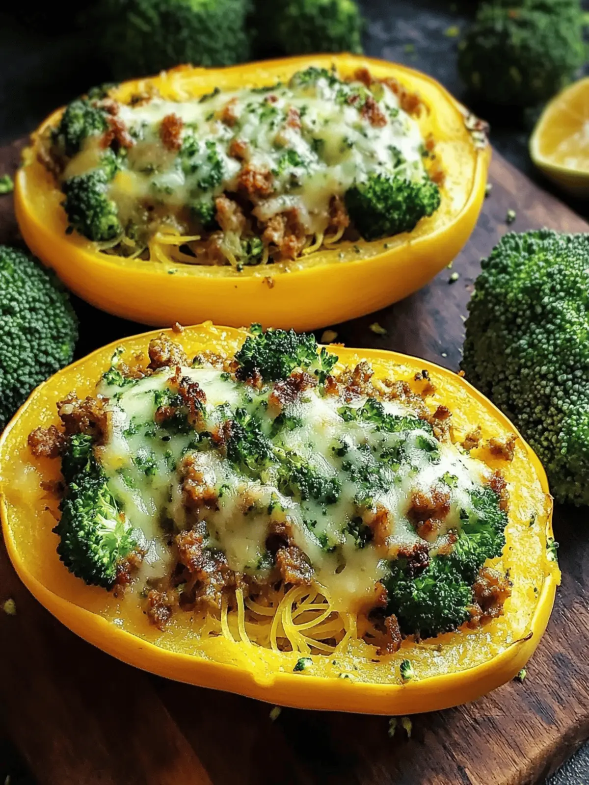 Stuffed Spaghetti Squash Broccoli: A Quick Comfort Dish 3 Stuffed Spaghetti Squash Broccoli