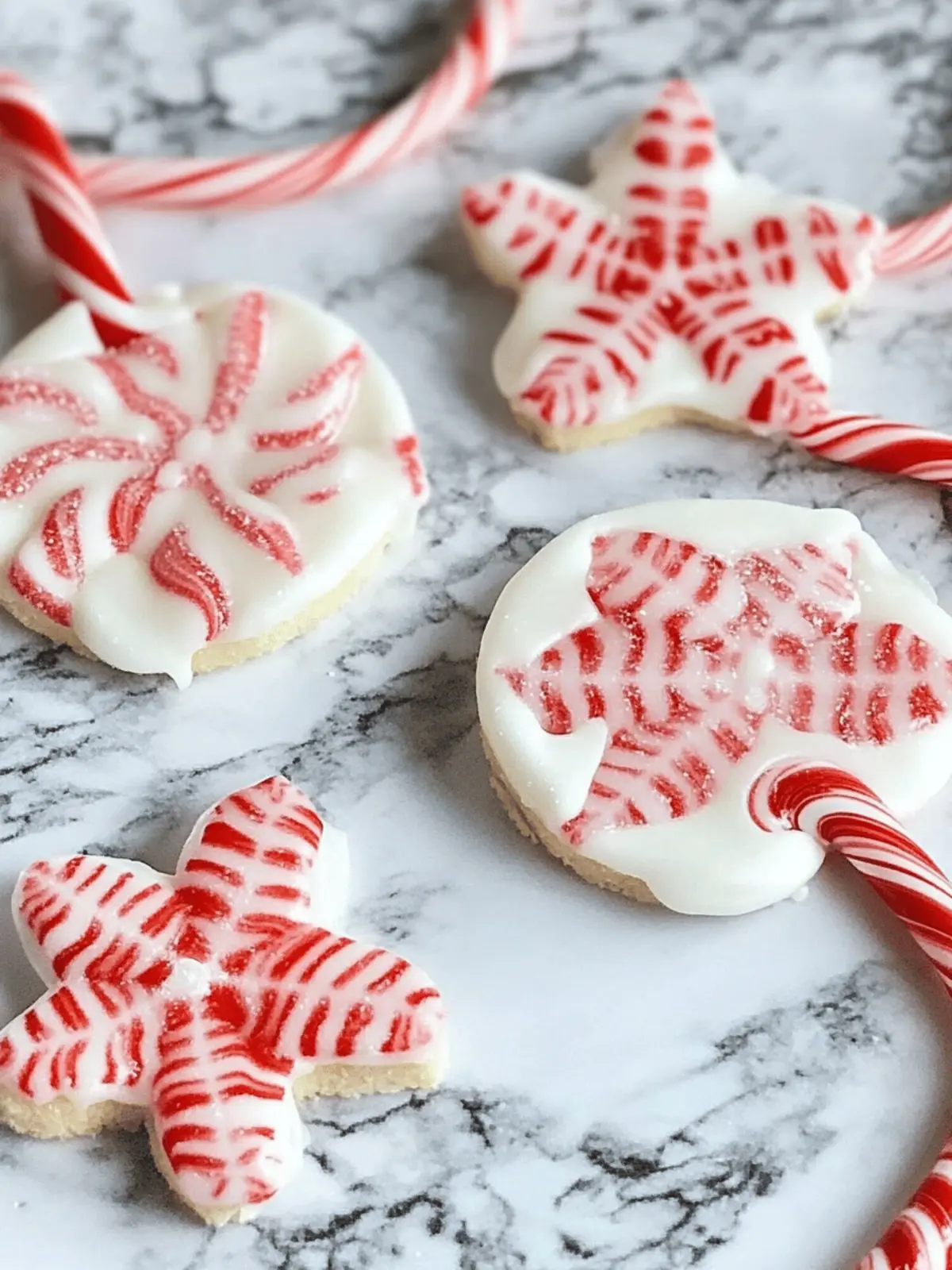 Melted Peppermint Candy Ornaments