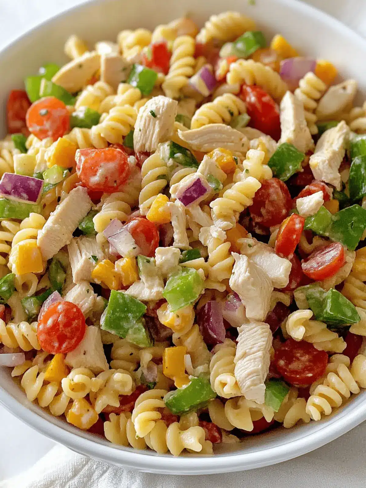 Delicious Chicken Pasta Salad for Summer Potlucks 4 Chicken Pasta Salad