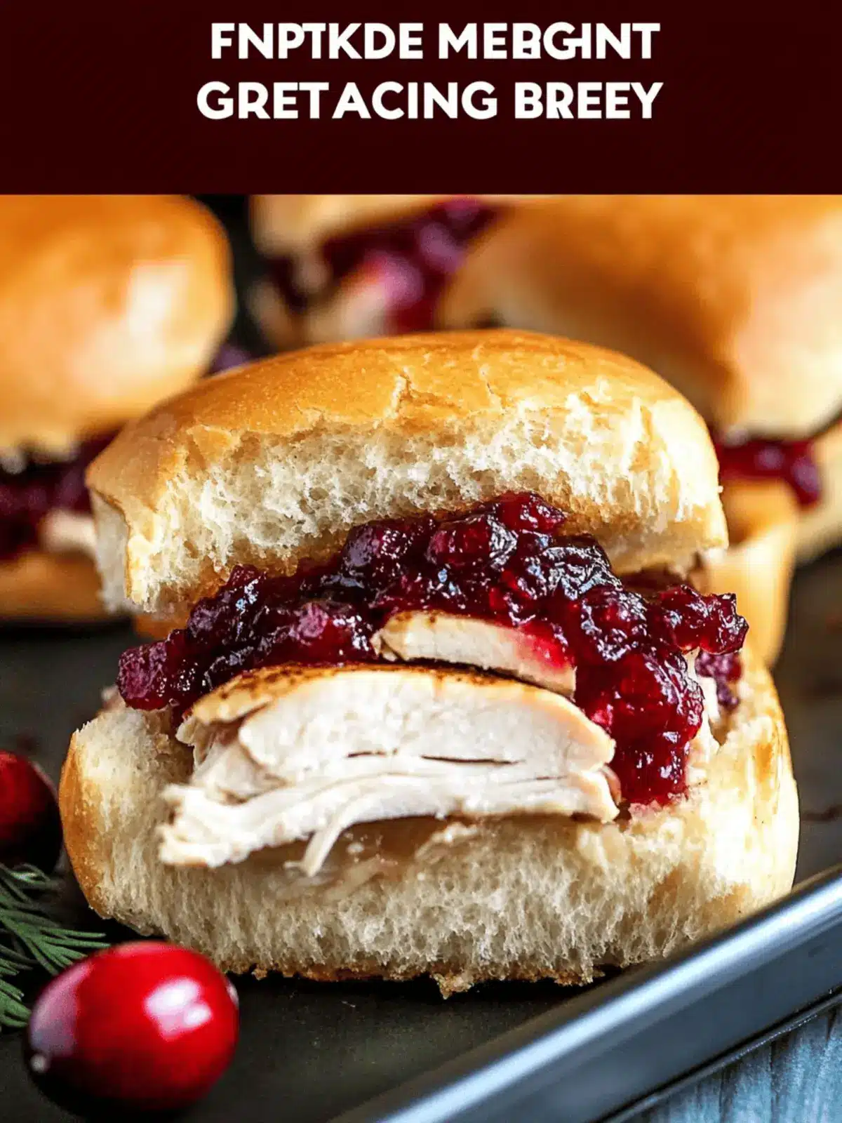 Turkey Cranberry Sliders