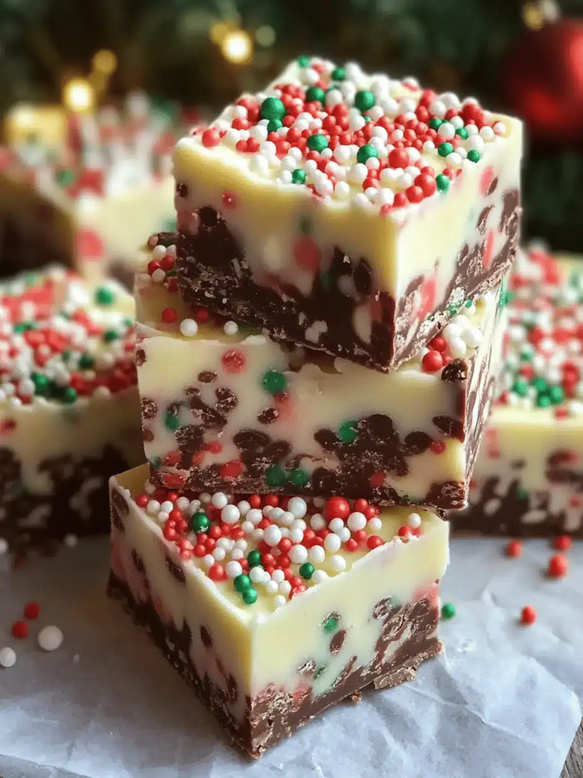 Easy Christmas Fudge Sprinkles for a Festive Sweet Treat 2 Easy Christmas Fudge Sprinkles
