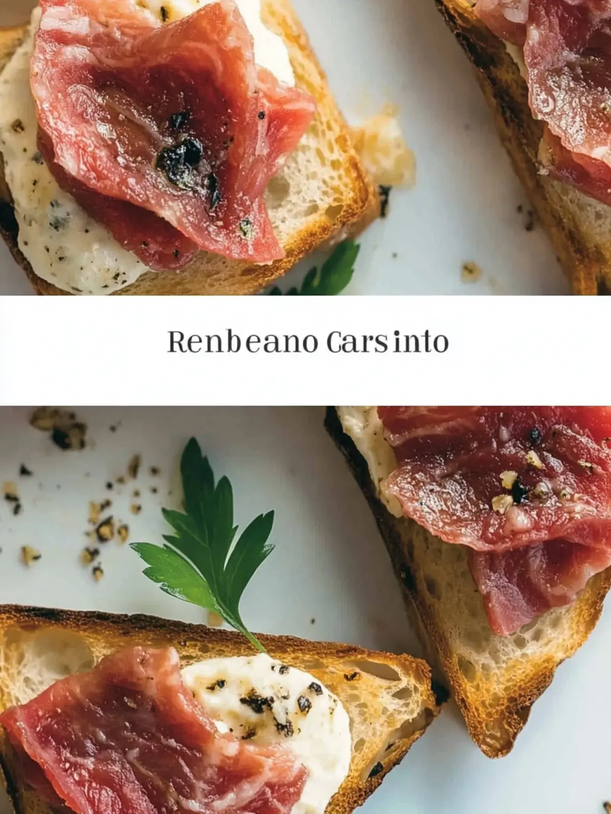 Beef Carpaccio Crostini