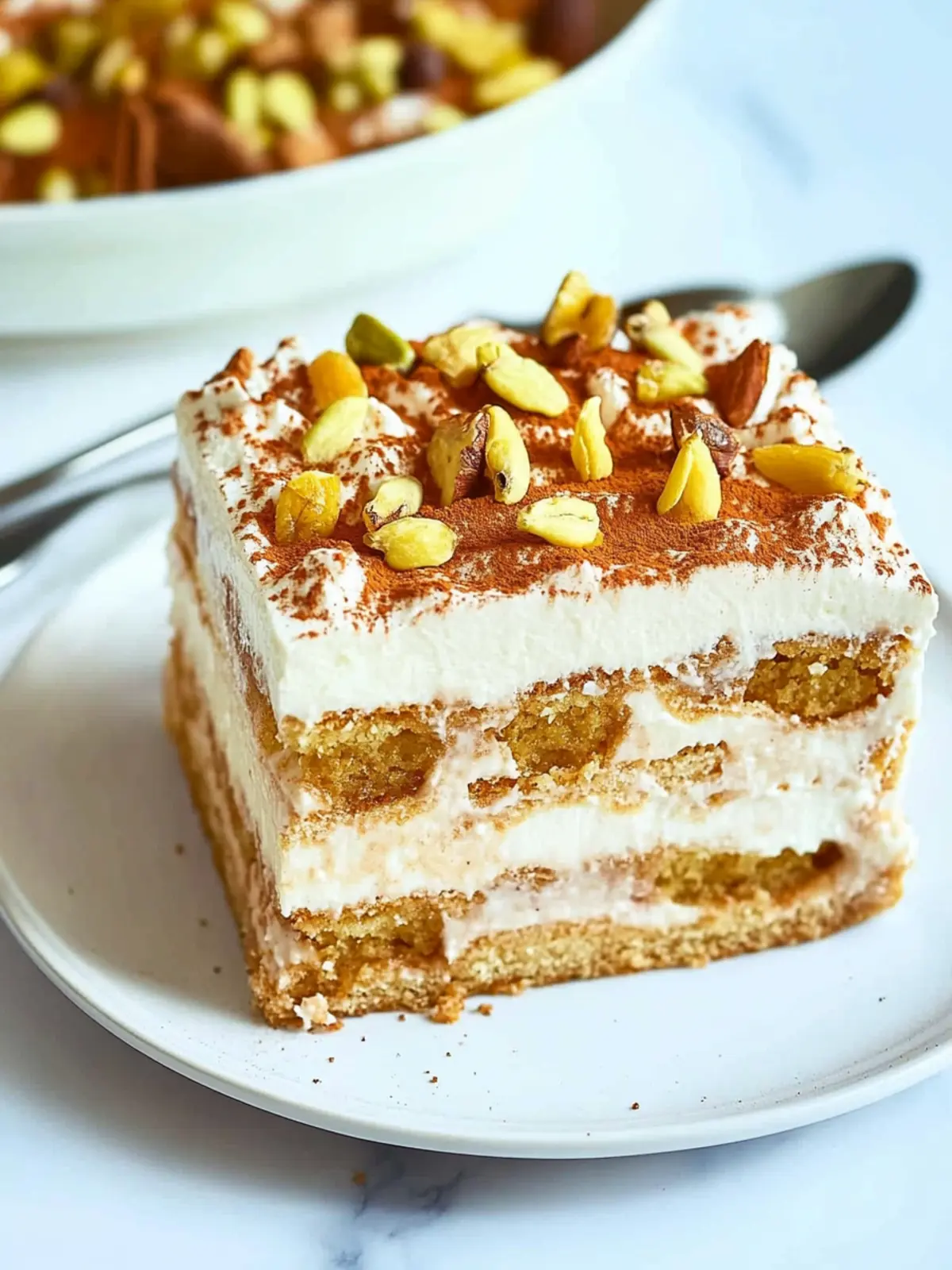 Spiced Chai Tiramisu Cake {No Bake}