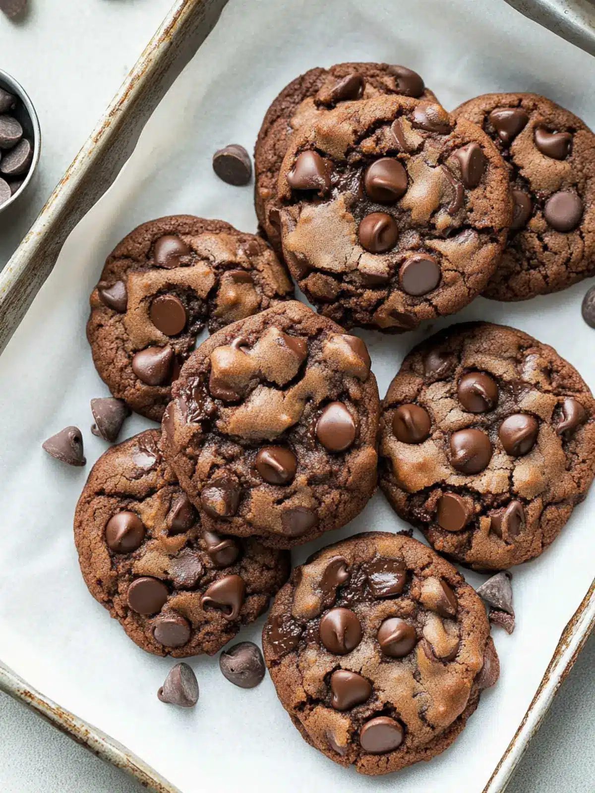 Double Chocolate Chip Cookies