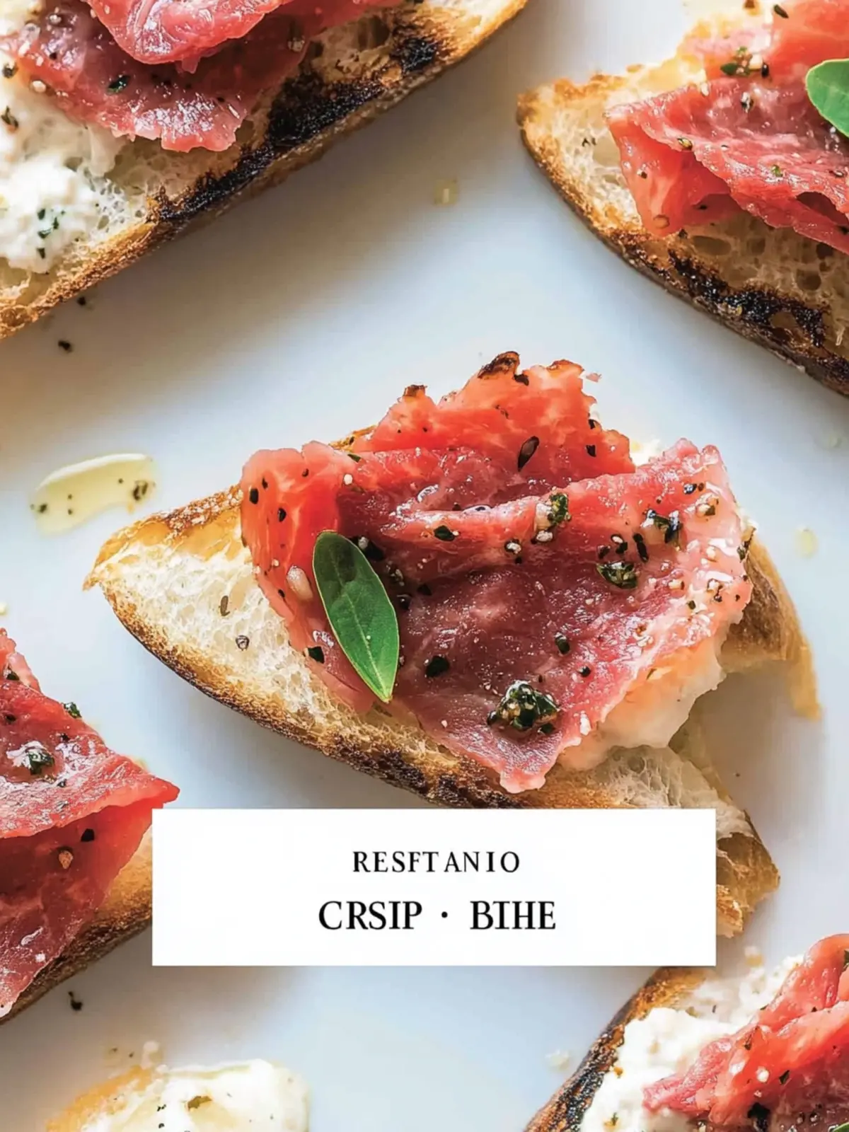 Beef Carpaccio Crostini
