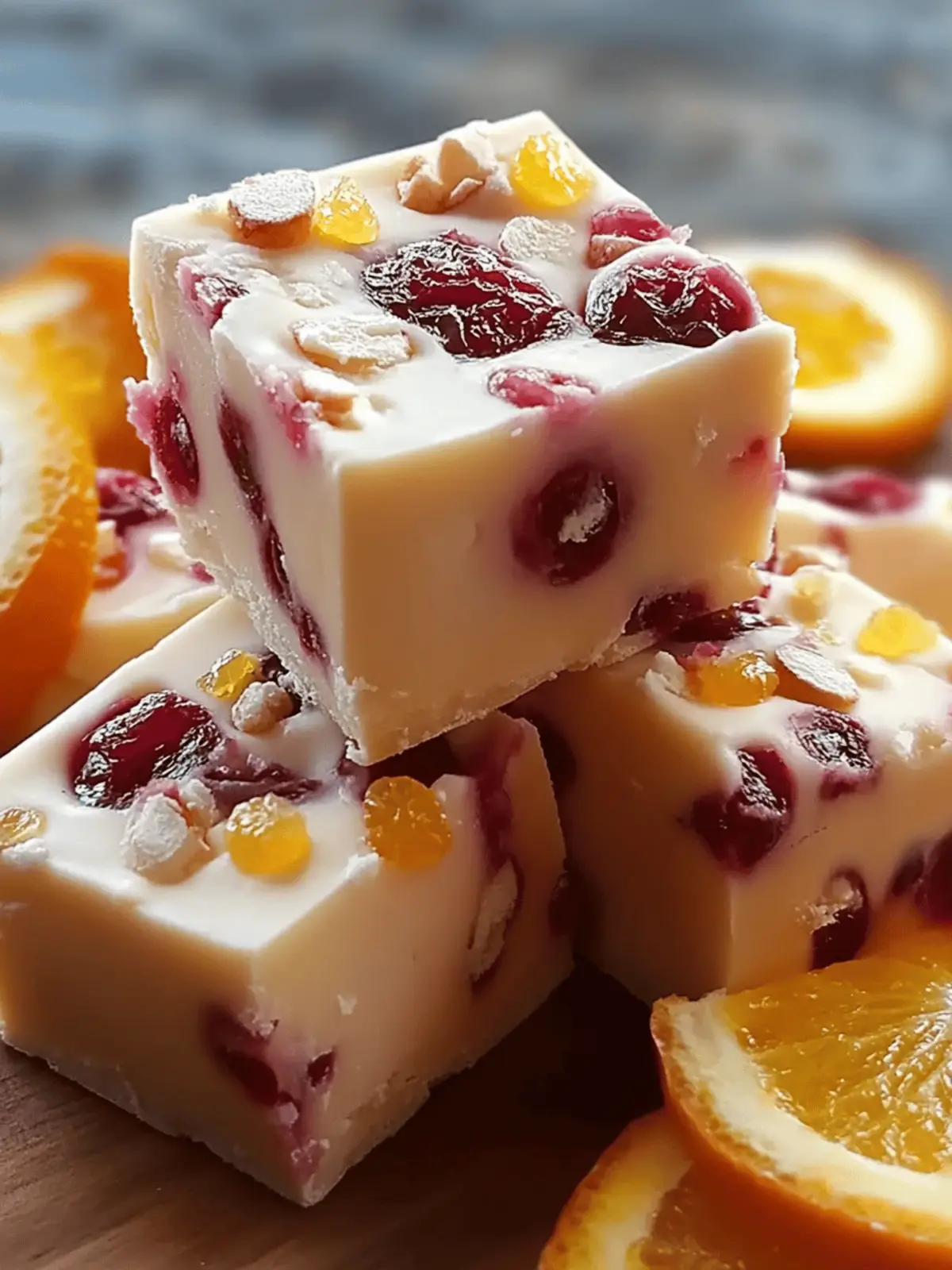 Cranberry Orange Fudge