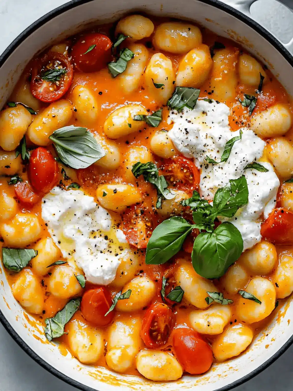 30 Minute Creamy Tomato Gnocchi with Burrata for Cozy Nights 3 30 Minute Creamy Tomato Gnocchi with Burrata