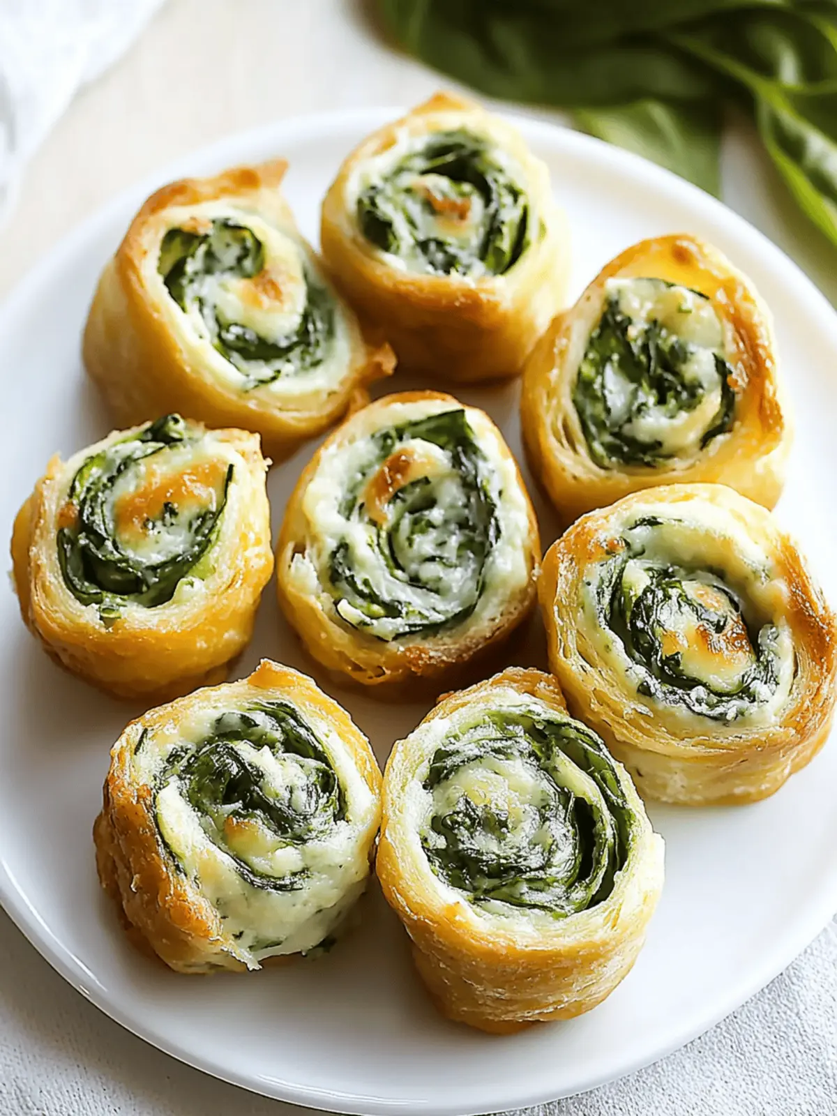 Spinach Dip in Bite-Sized Pinwheels – Your New Party Favorite