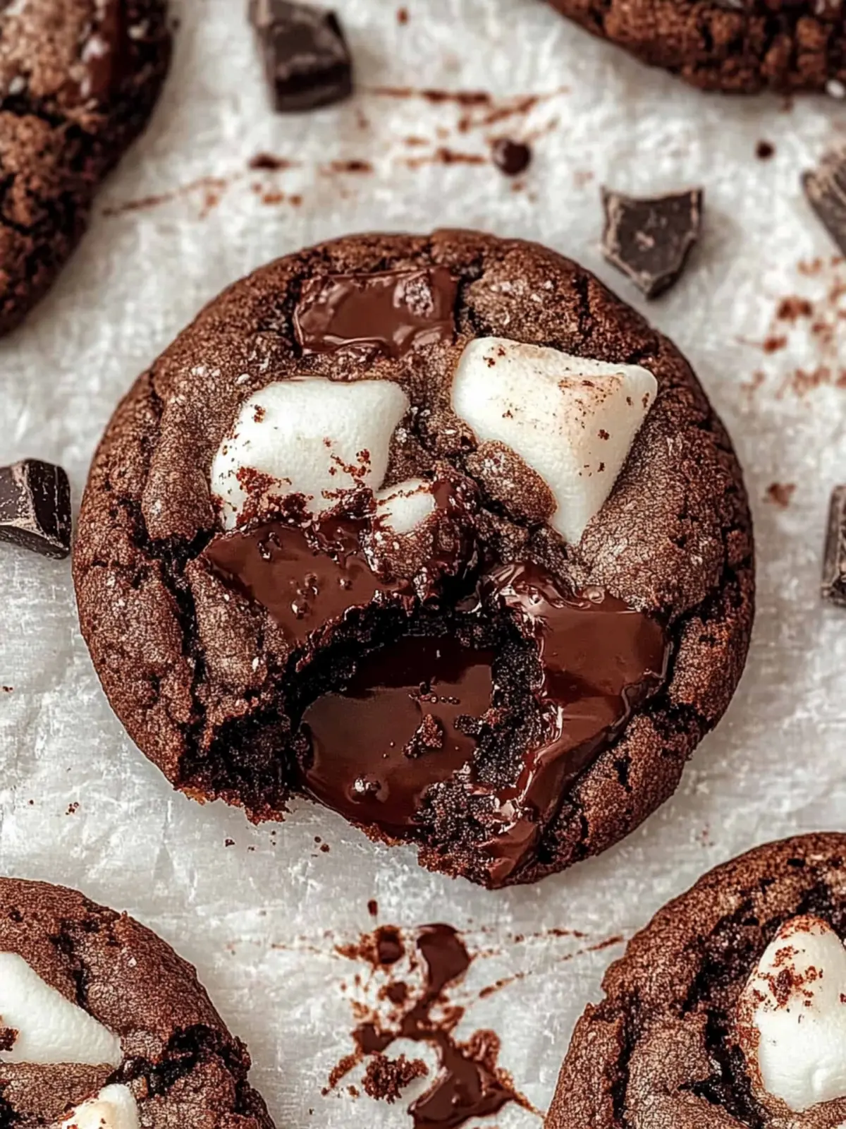 Decadent Chocolate and Marshmallow Cookie Delight 3 Chocolate and Marshmallow Cookie