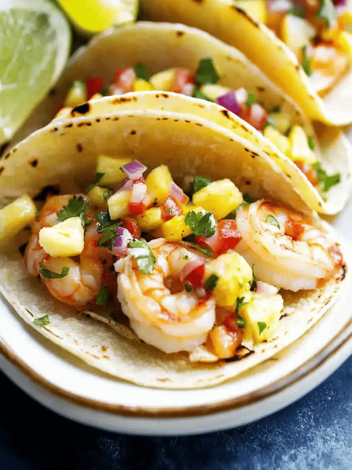 Ultimate Shrimp Tacos with Pineapple Salsa in 20 Minutes 3 Shrimp Tacos with Pineapple Salsa