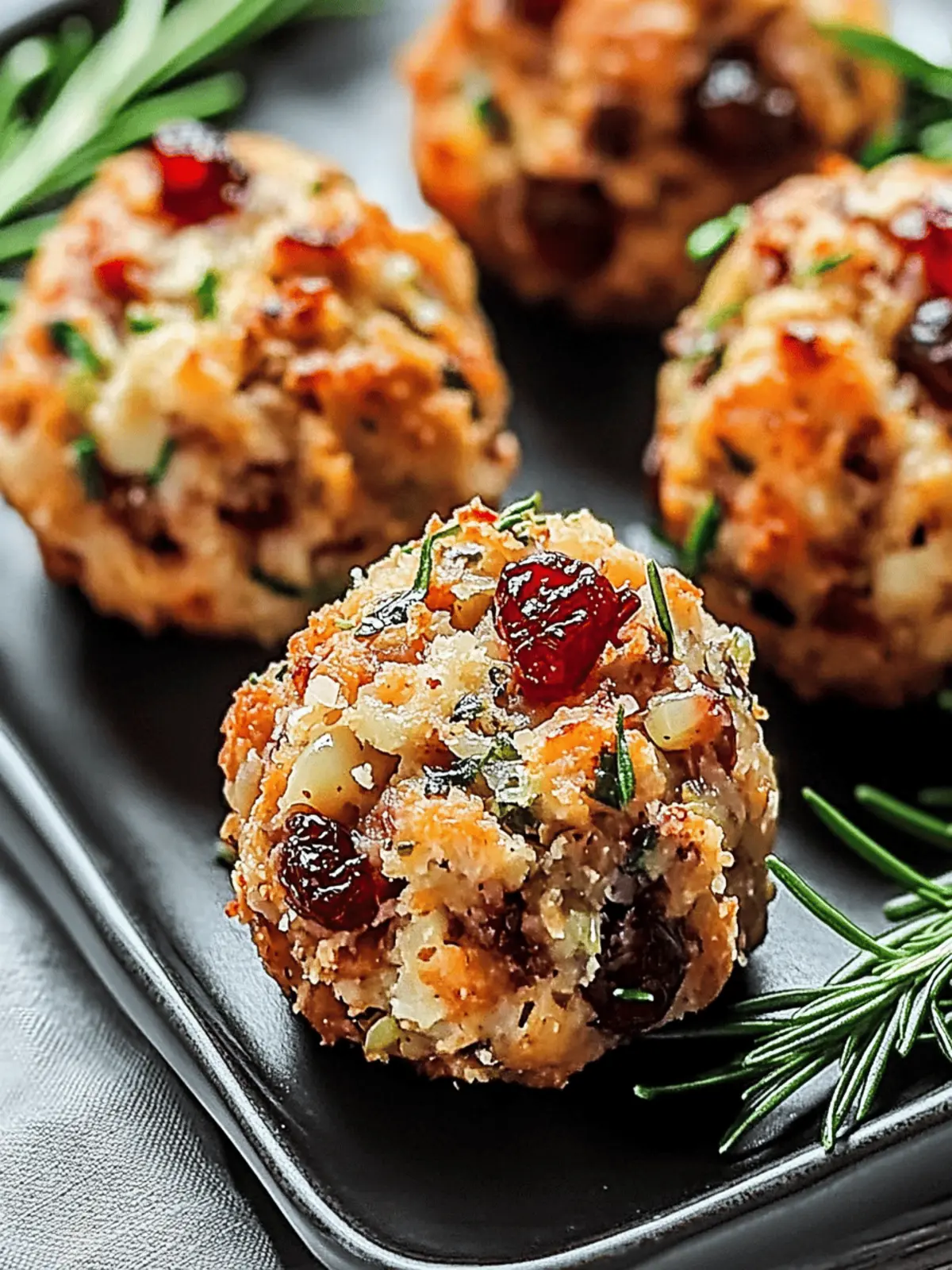Cranberry & Turkey Stuffing Balls That Spark Holiday Joy 2 Cranberry & Turkey Stuffing Balls