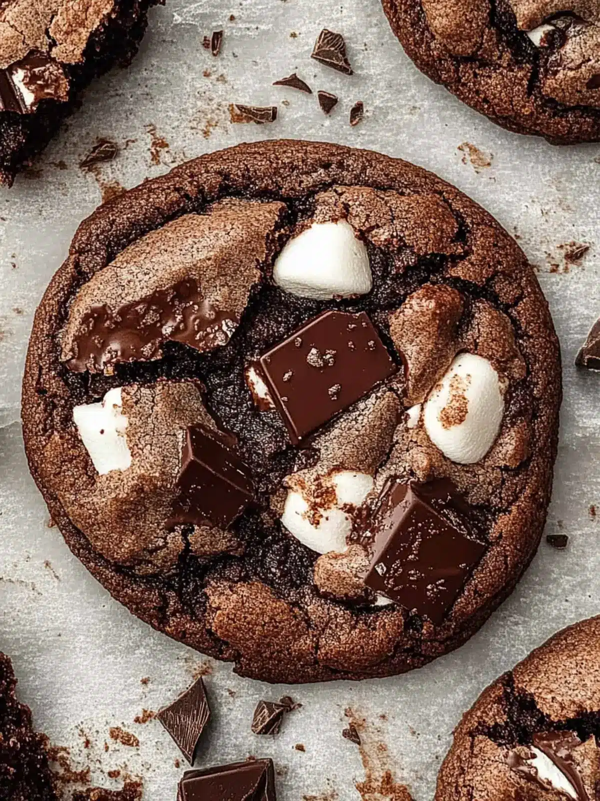 Decadent Chocolate and Marshmallow Cookie Delight 2 Chocolate and Marshmallow Cookie