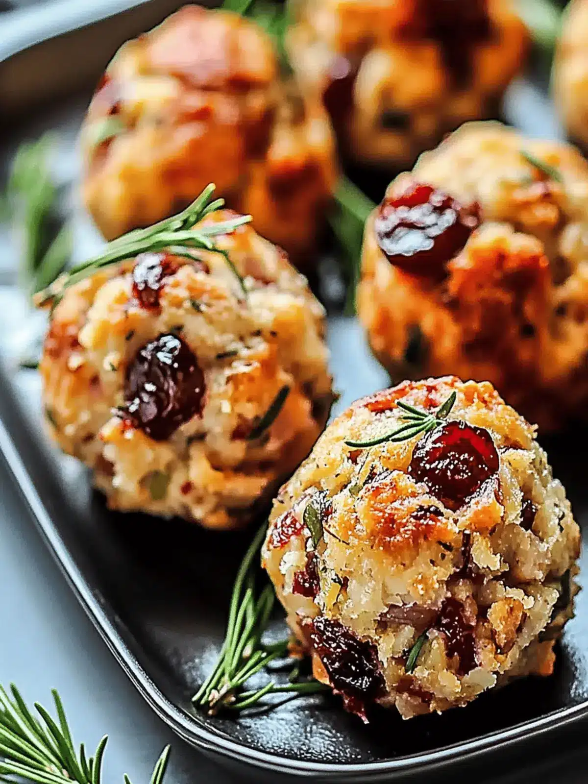 Cranberry & Turkey Stuffing Balls That Spark Holiday Joy 5 Cranberry & Turkey Stuffing Balls