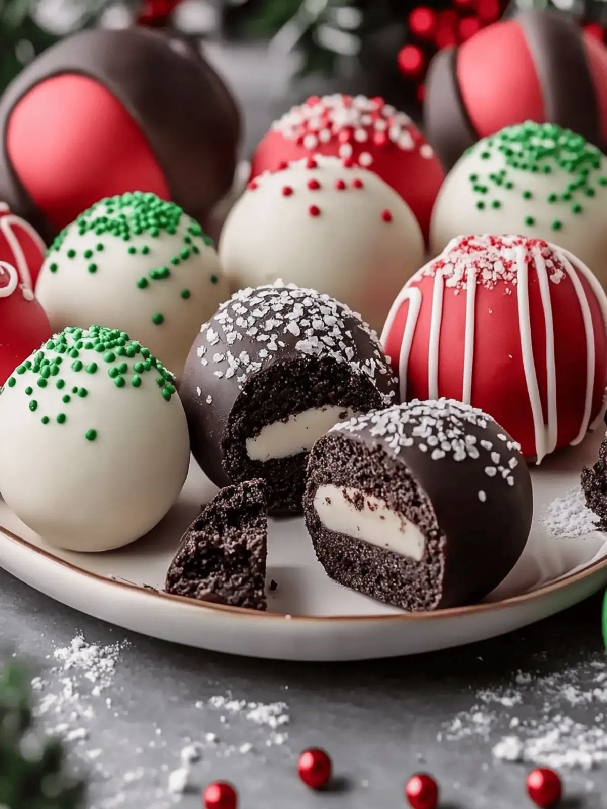 Christmas Oreo Balls