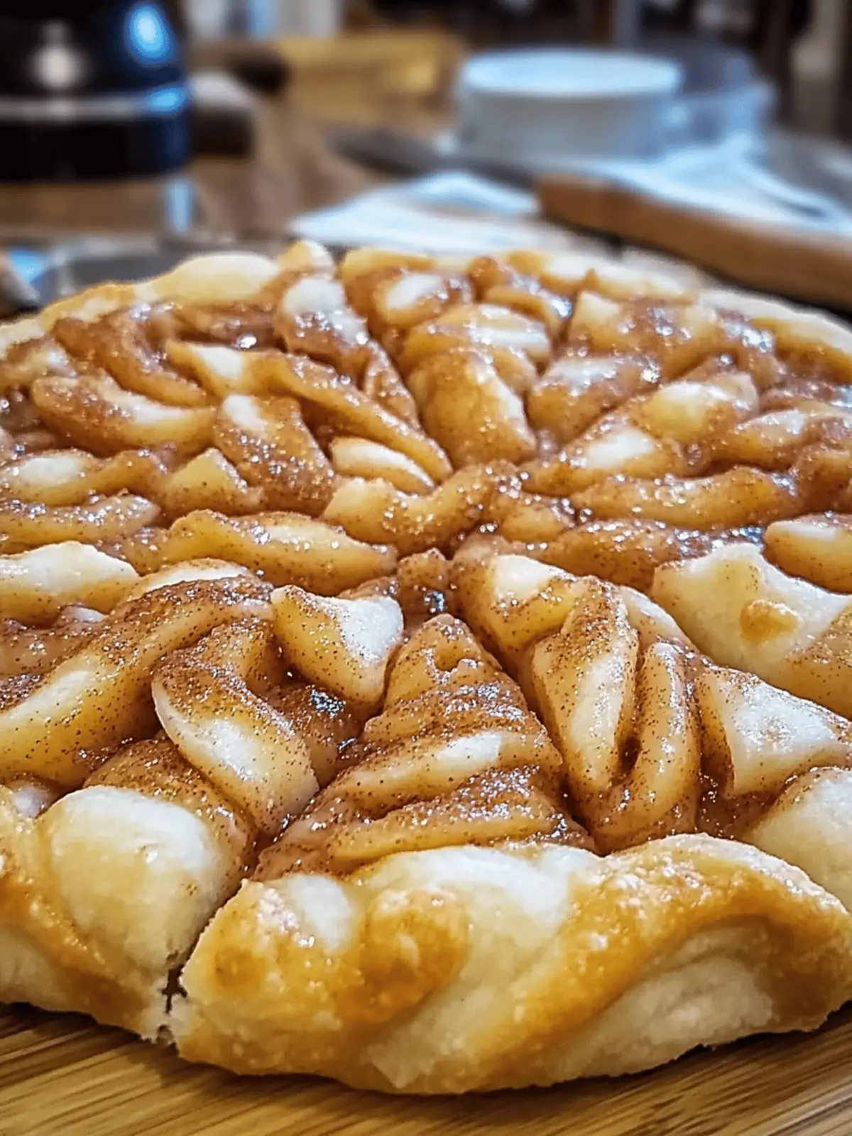Cinnamon Sugar Pizza Made With Crescent rolls